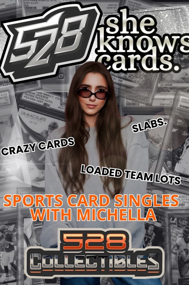 Sports Card Single Show w/ 528 MICHELLA - Slabs, Autos, Relics