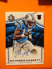 2016 Panini Limited - Rookie Autographs Keyarris Garrett #183 Ruby Spotlight /10