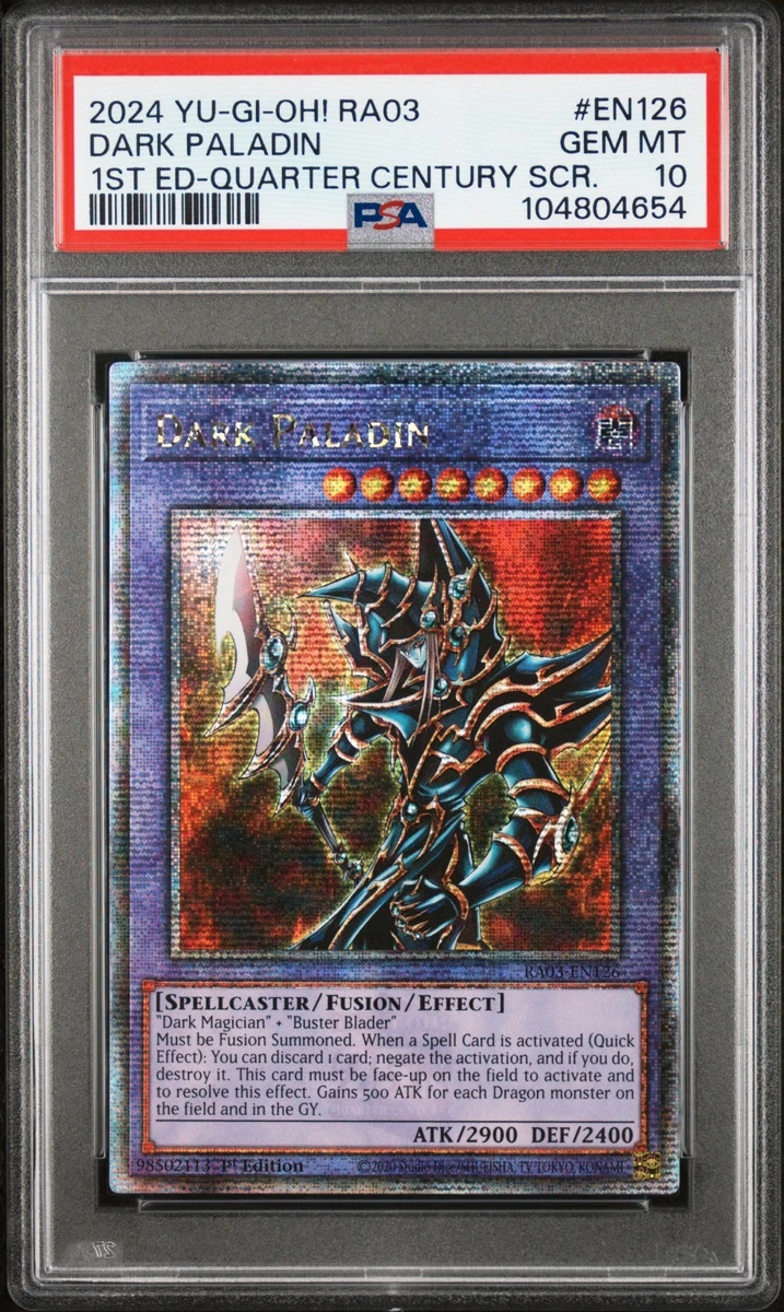 遊戯王OCG デュエルモンスターズ dark paladin psa10 Yugioh Dark Paladin 1st Ed MFC Corrected Art PSA 10 GEM MINT | eBay
