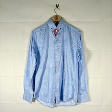 Jiggler Lord Berlue Shirt Mens Blue Size 3 (Medium) Long Sleeve Collared