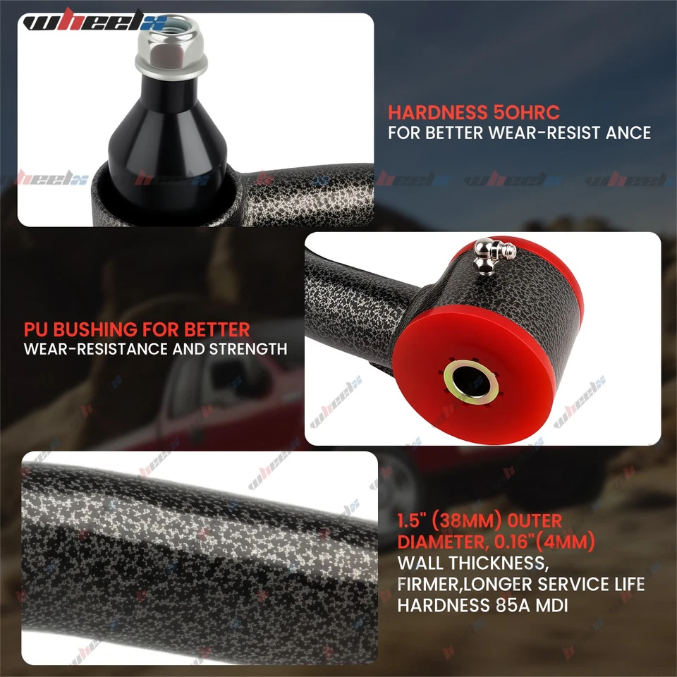 Brazos de control superiores delanteros elevación 2-4" para Nissan Frontier Xterra Pathfinder 05-2023 Foto 3 de 4