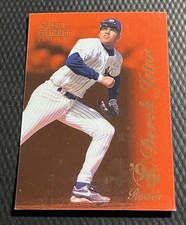 1996 Derek Jeter Yankees Select Certified Red Parallel Rookie Card #100