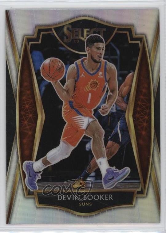 2020-21 Panini Select Premier Level Silver Prizm Devin Booker #121 0s5s