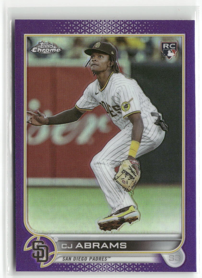 2022 Topps Chrome Update #USC3 CJ Abrams Purple Refractor ☘️161