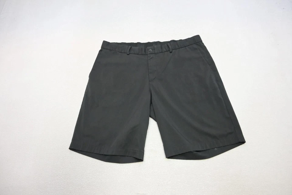 Pantalones Cortos de Golf Nike Dri Fit Elastizados Negros Rendimiento Planos 10" INS Para Hombres Talla 38 Foto 2 de 4