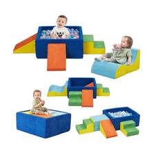 6 Pieces Foam Climbing Blocks with Ball Pit,Kids Soft Play Climbing... Fast Ship