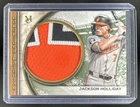 2025 Topps Museum Jackson Holliday Momentous Material Jumbo Patch Gold #/10