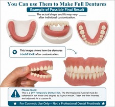 Self-Fit Boil & Bite Denture for Narrow or Wide Arches - Confidence at Home