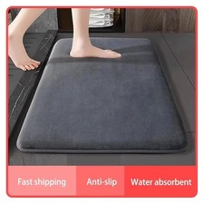 Stone Bath Mat Diatomaceous Earth Shower Mat Non Slip Super Absorbent Quick Dry