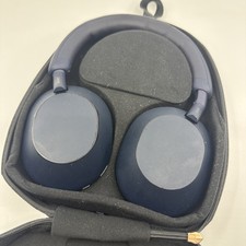 Sony WH-1000XM5 Blue Wireless Bluetooth Noise Cancelling Headphones  Sony Case