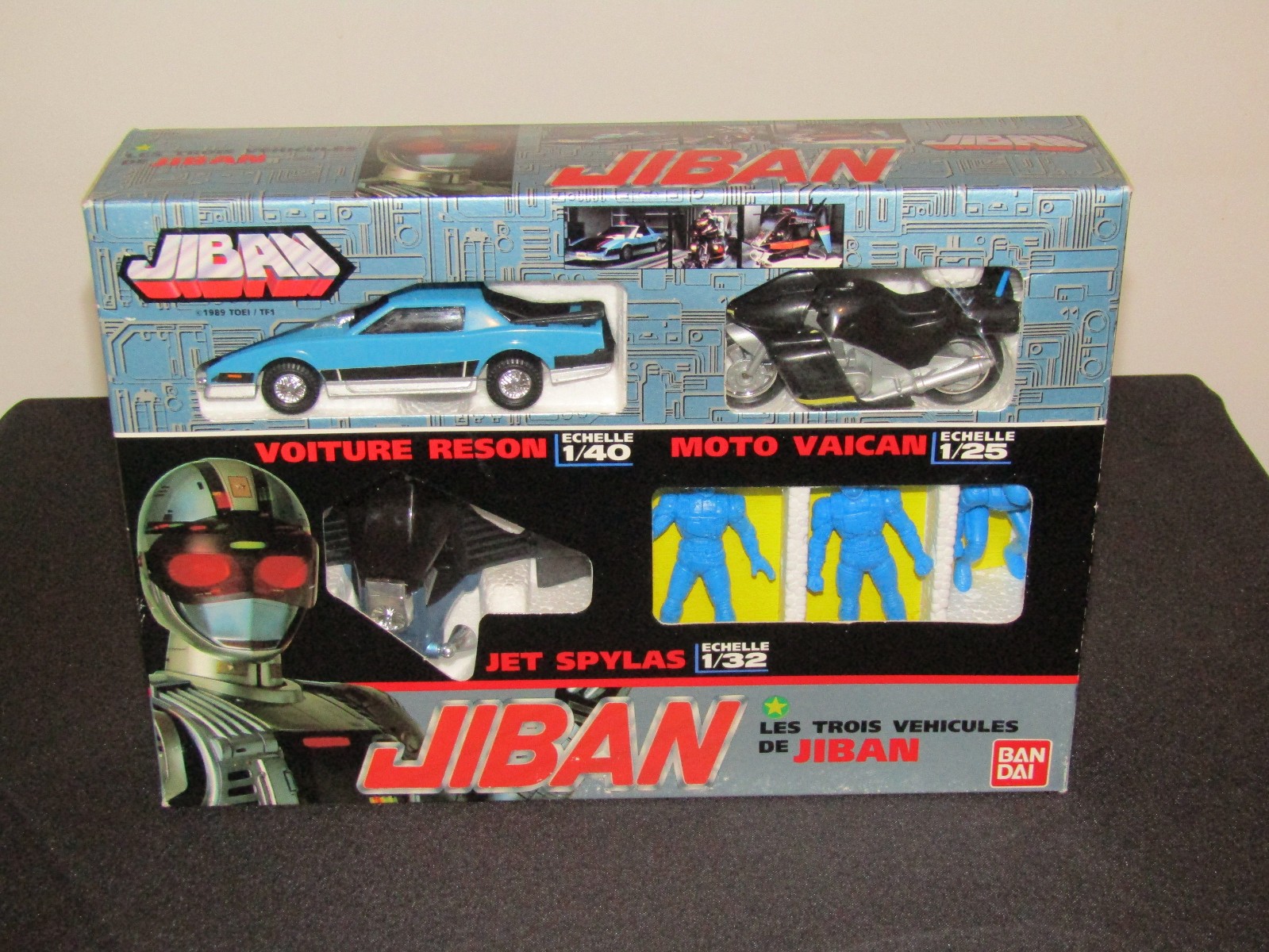 Vehicules Jiban Bandai 1989 Coffret Vitrine d'Origine avec Jouets en Boite Neuf
