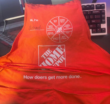 Home Depot Orange Apron - Preowned, great for cosplay "Richard"