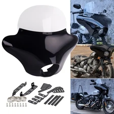 Batwing Faring Windshield & Mounting For Harley Street XG750 XL1200C Forty eight