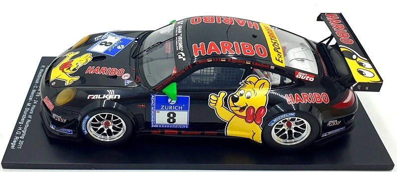 Spark 1/18 Scale 18SG01 - Porsche 997 GT3 R #8 Nurburgring 24H 2011 - Image 3 of 4