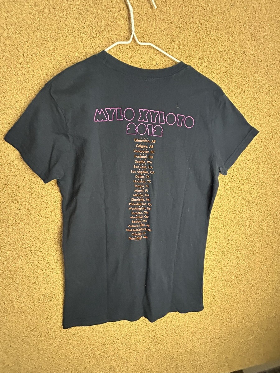 Coldplay mylo xyloto 2012 ネイビーツアーパーカー COLDPLAY (2012) Official MYLO XYLOTO Album Tour Black Hoodie