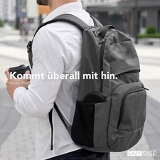 Kopfhörer Tasche Case Schutzhülle Aufbewahrungstasche Netzfach Rund Schwarz – Bild 5