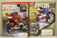 MOTORCYCLIST Magazines December 1992 & July 1993 Yamaha GTS1000A M/C of the Year