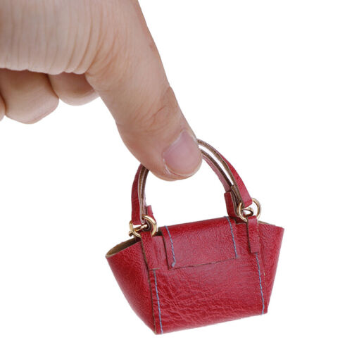 1:6 Dollhouse Miniature Leather Handbag Lady Shoulder Bag Doll's Accessory Y^QU - Picture 1 of 20