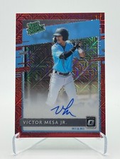 2020 Donruss Optic Rated Prospect Signatures VICTOR MESA JR. | Red Mojo /99