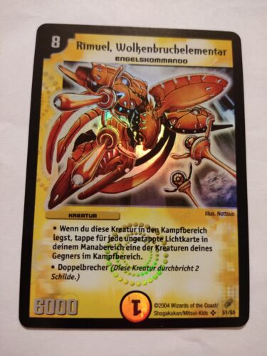 Rimuel, Cloudbreak Elemental DUEL MASTERS ORIGINAL German CCG HOLO CARD NM - Afbeelding 1 van 7