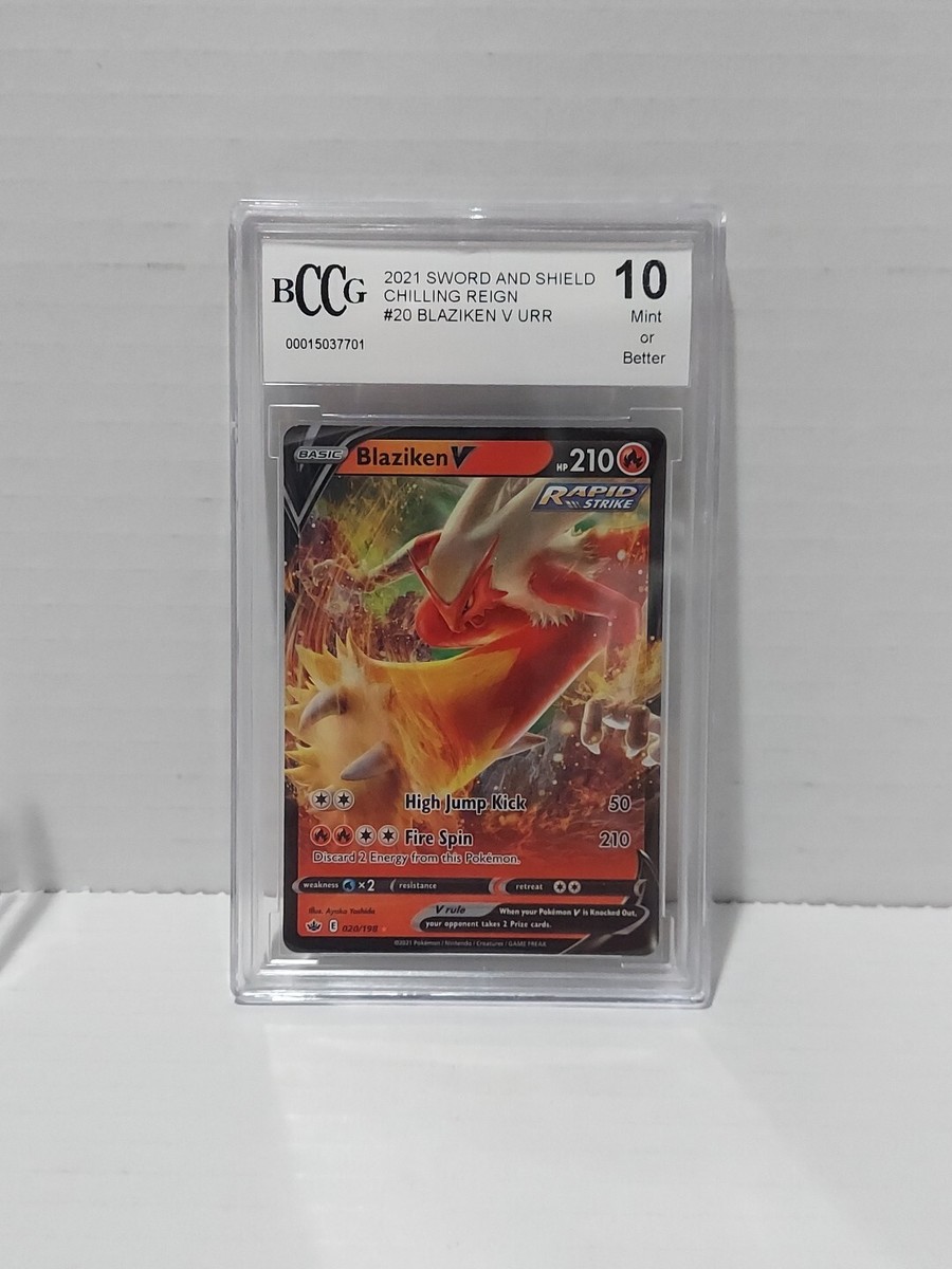 Blaziken V 020/198 Swsh06: Sword & Shield - Chilling Reign Holo