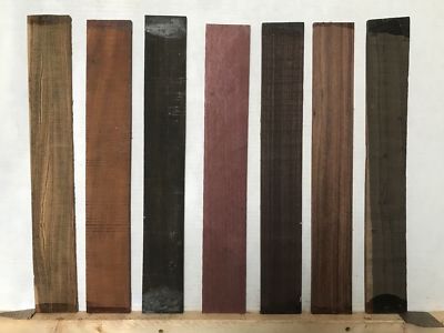 7 Species,Guitar Fingerboard/Fretboard Blank- 21x 2.95x 3/8 Free Shipping USA 