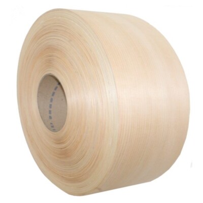 White Pine 7'' X 250' Roll Preglued Wood Veneer Edge Banding, Iron on Hot Melt