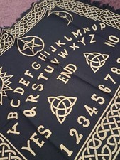 Image of Ouija Board Altar Cloth Celtic Knot Tarot Spirit Dowsing Wicca Pagan (24x30")