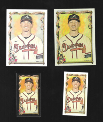 2023 Topps Allen & Ginter MAX FRIED SP MINI BLACK BORDER 76 HOT BOX FOIL X4