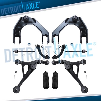 Front Upper Lower Control Arms Tie Rods Kit for Dodge Stratus Plymouth Breeze