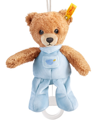 Steiff 'Sommeil Well'Nounours Ours Avec Musique Boîte - Bleu Jouet Bébé - 239595