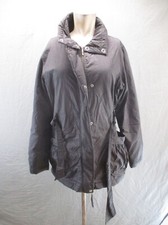 LUCY Size M Womens 100 Nylon Full Zip Stand Collar Belted Insulated Jacket 913
