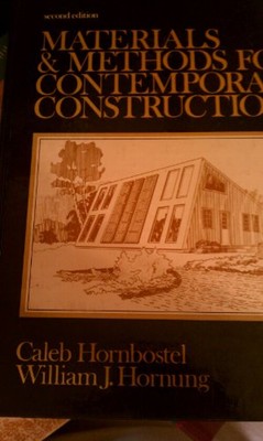 Materials and Methods for Contemporary Construction Hardcover