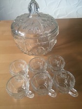 Bowle Set,Bowle Service,Glas,Bleikristall,WMF,1980,noch nie benutzt,