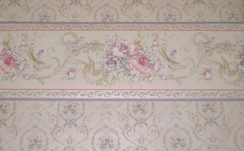 Vintage Pink Floral Bouquet with Green Birds on Cream Border by Fine Decor 04505 - Picture 8 of 9