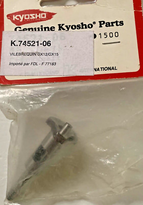 Vilebrequin KYOSHO GX12 - Pièce Neuve De Rechange Pour Moteur Modèle - Réf 74521-06