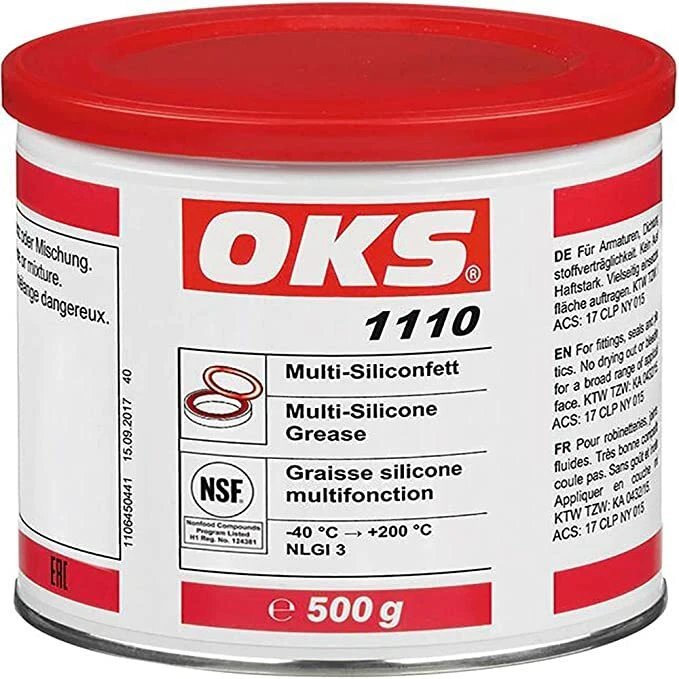 OKS 1110 Multi-Silikonfett, in der 500g-Dose, NSF H1 registriert