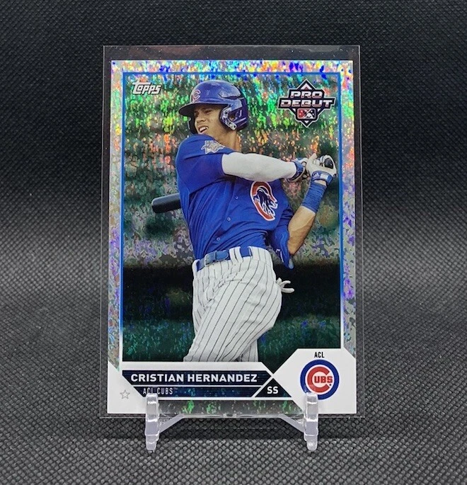 2023 Topps Pro Debut Cristian Hernandez #PD163 Sparkle Foil /175 ACL Cubs