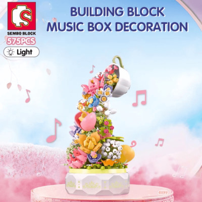 Sembo 611050 Block Florist Music Box Spieluhr Musikbox
