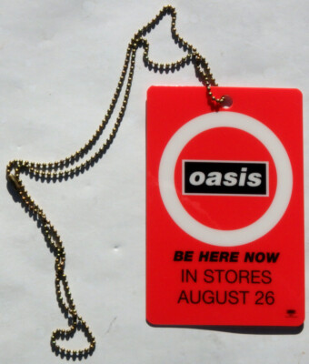 OASIS ''Be Here Now'' New Rare 1997 Sony/Epic US Promotional Laminate (3'' X 4.5'')