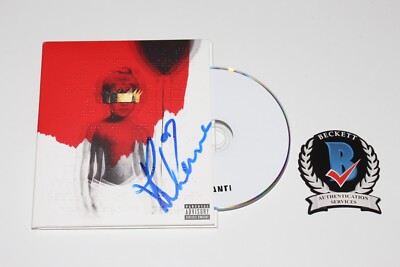 RIHANNA SIGNED 'ANTI' CD DELUXE BOOK RATED R SINGER MOGUL