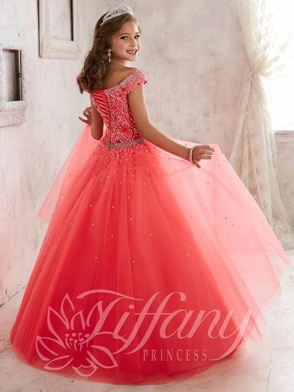 Christmas Flower Girl Princess Pageant Dance Wedding Prom Birthday Ball Gown - Image 3 of 4