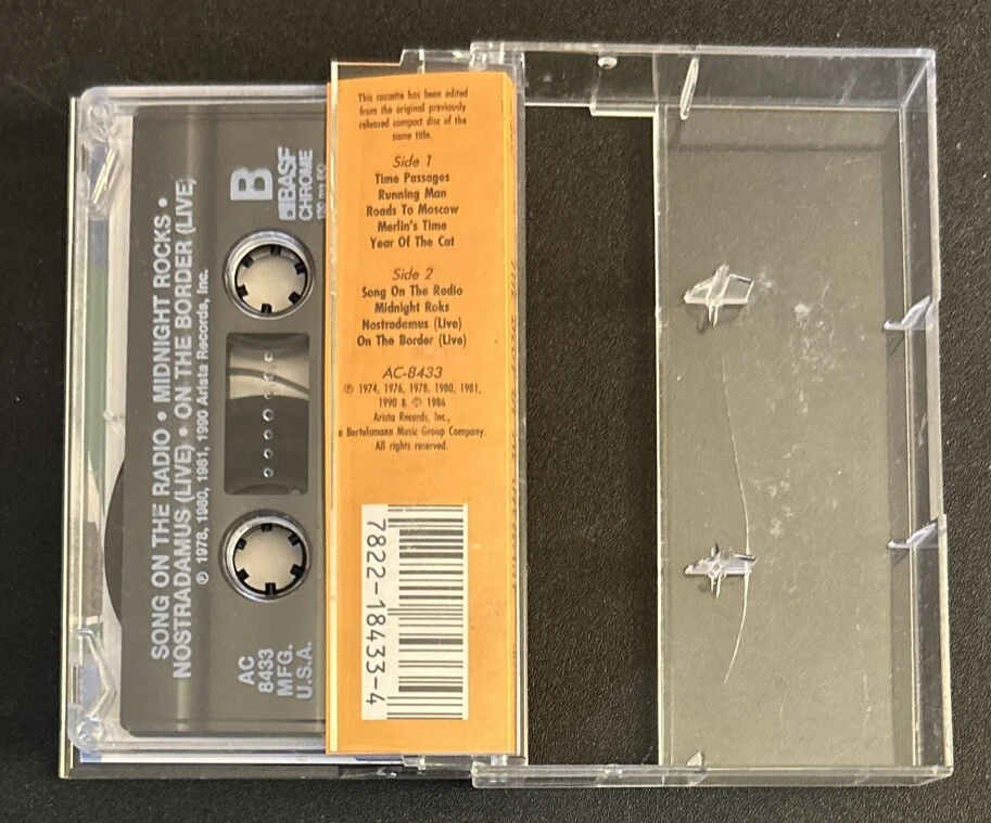 Best Of Al Stewart AC8433 Cassette Tape (Arista 1990 Used) Foto 4 de 4