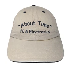 About Time PC & Electronics Slideback Hat Tan OSFA Adjustable Vitronic
