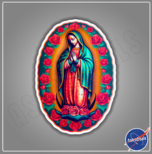 Virgen de Guadalupe, Virgin Mary Catholic Sticker Decal Vinyl Size: 3"-12" 