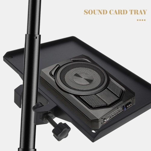 Microphone Pince Plateau Trépied Carte Son Fonctionne pour Support - Photo 12 sur 12