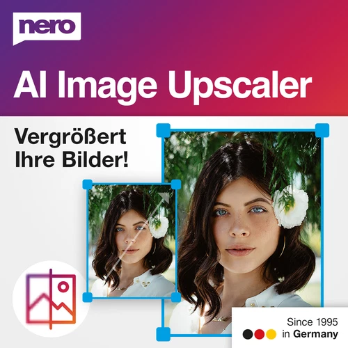 Nero AI Image Upscaler | Bilder vergrößern | Fotos schärfen | Skalieren auf 4K