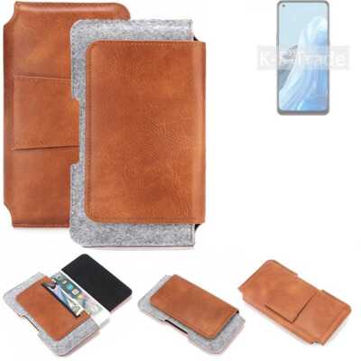 Holster für Oppo Reno8 Lite 5G Gürteltasche Filz Schutz-Hülle