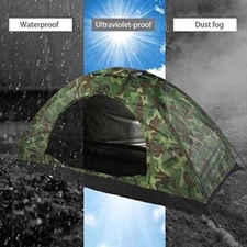 Outdoor Tent Outdoor 1-2 Persons Camping Tent Waterproof Windproof UV Sunshade 