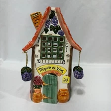 Cottage Cozy's French Country "Region de Vins" House Lamp Tea Light Holder